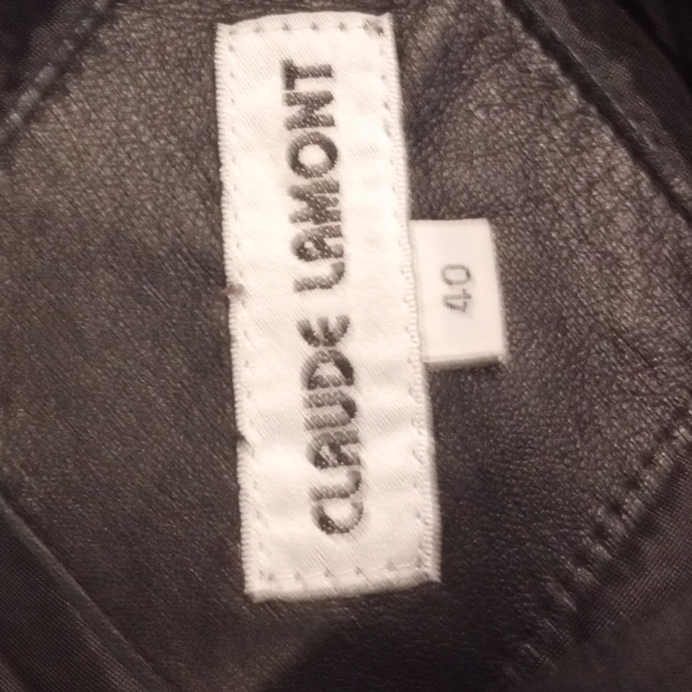 Black leather pants size 40